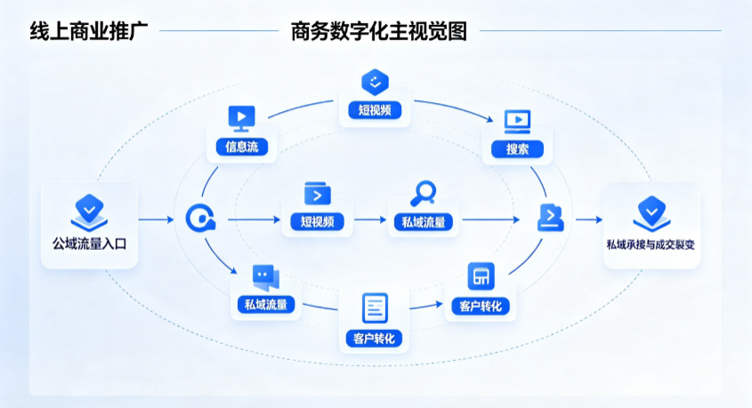 龙沙区线上商业推广怎么做？全域流量闭环搭建与低成本转化实战指南